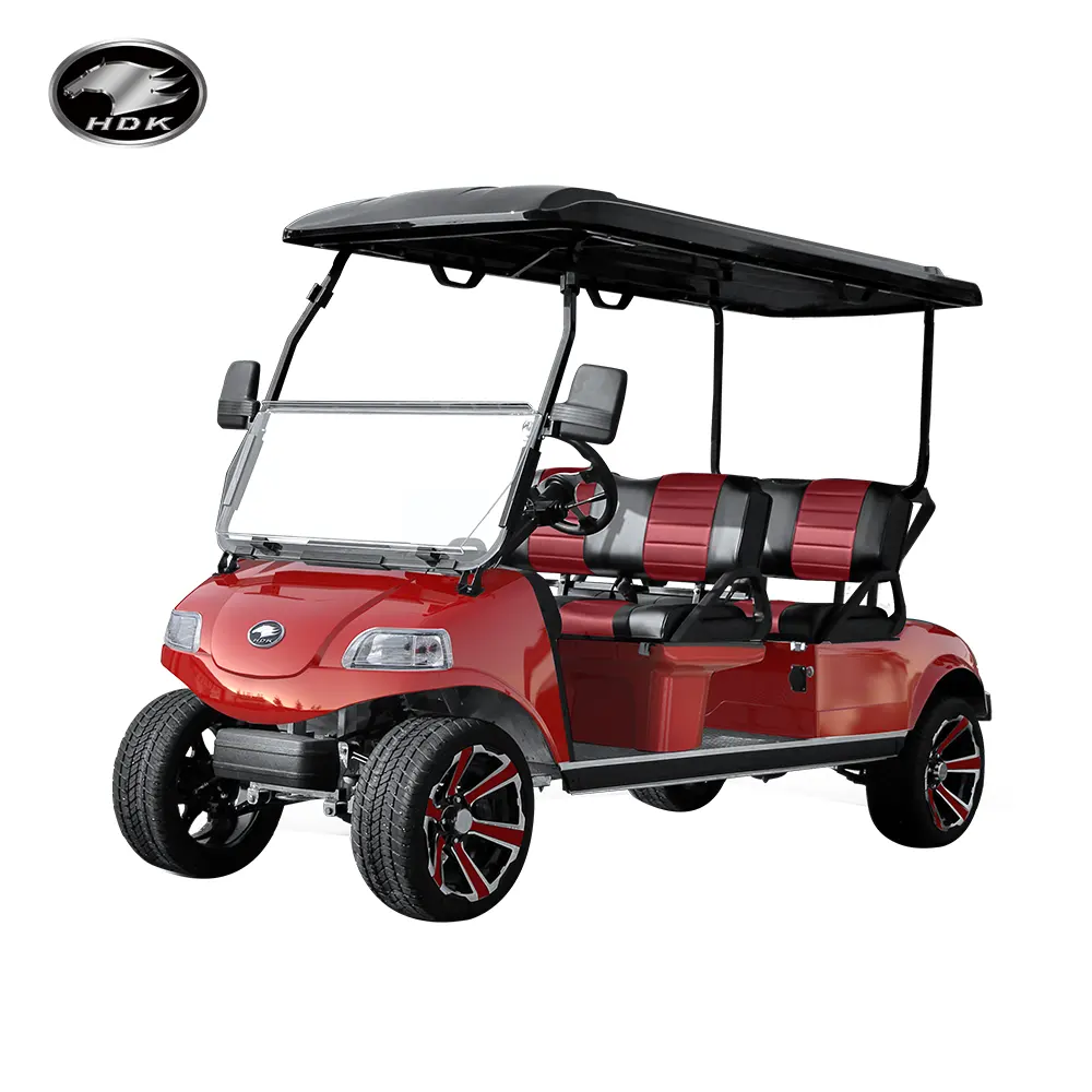 Carrinho de golfe elétrico HDK Evolution Mini Buggy 4 Seat Forward Sightseeing Off Road Preço barato por atacado 48V