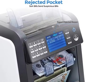 Contador de facturas automático de dinero mixto portátil Máquina de clasificación y detección de efectivo multidivisa - Product Image 4