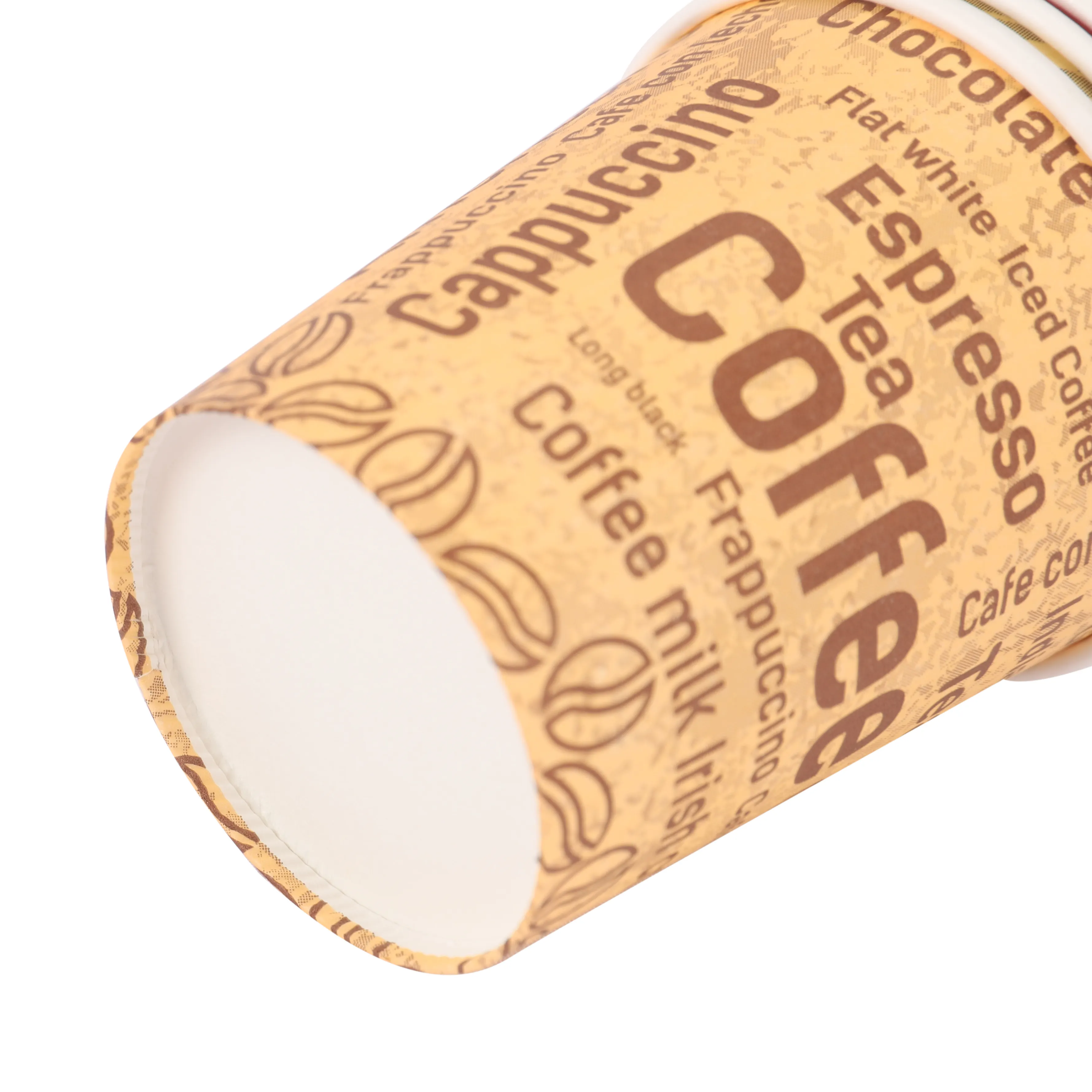 Wholesale Printing 4oz 6oz 7oz Single Wall Disposable Paper Cups customized hot coffee paper cup