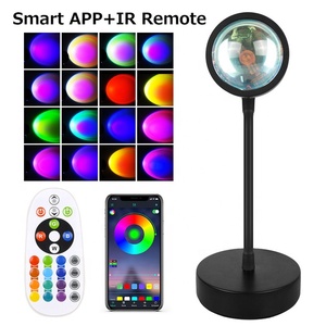 雰囲気プロジェクション16色RGBスマートLEDサンセットランプ、APPリモコン付き - Product Image 2