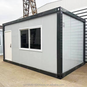 20Ft prefabrik evler tekerlekler üzerinde hareketli kiosk hızlı kurulum atölye ofis kişisel tasarım villa çin'de yapılan fabrika fiyat - Product Image 2