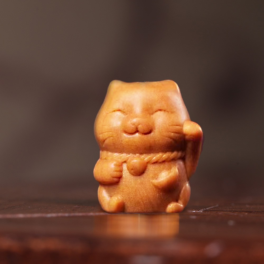 Chat porte-bonheur (18*15*14mm)