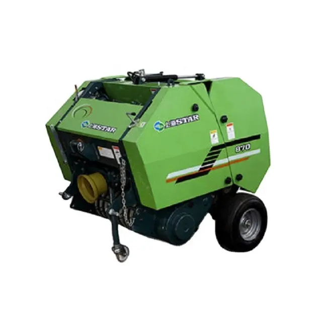 Wholesale small cheap tractor mini Portable tractor hydraulic 850 870 twine round hay baler wrapper ball rolling machine