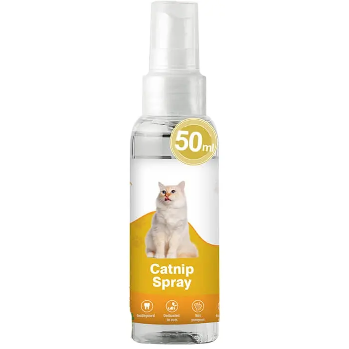 50ml biểu tượng tùy chỉnh amozan Hot Bán tự nhiên khỏe mạnh tinh khiết tự nhiên tương tác catnip cho mèo phun mèo Pet đồ chơi