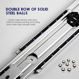 Aolisheng Heavy Duty Lade <span class=keywords><strong>Slides</strong></span> Triple Full Extension Kogellager Lade Schuif Meubilair Hardware Telescopische Lade <span class=keywords><strong>Slides</strong></span> - Product Image 6