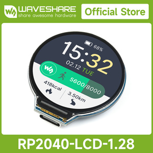 RP2040-LCD-1.28 Round Display LCD Screen Based on <strong>Raspberry</strong> <strong>Pi</strong> RP2040 Accelerometer And Gyroscope <strong>Sensor</strong> 264KB USB Type-C - Product Image 2