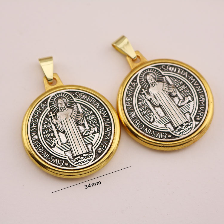 Oro y plata, doble color - 34mm