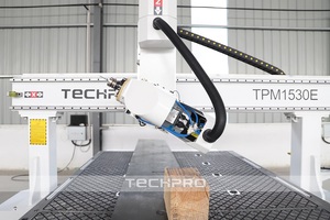 Modelo de espuma Puertas de gabinete de madera Máquina de grabado ATC Enrutador CNC de madera 4 ejes con cabezal oscilante de 180 grados - Product Image 3