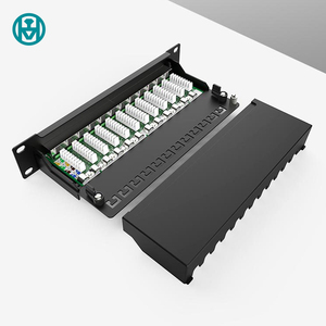 10 Inch Rack PoE ++ 1U de alto desempenho com classificação 12 Port Punch Down Keystone Painel de interface de rede para pequenos escritórios domésticos