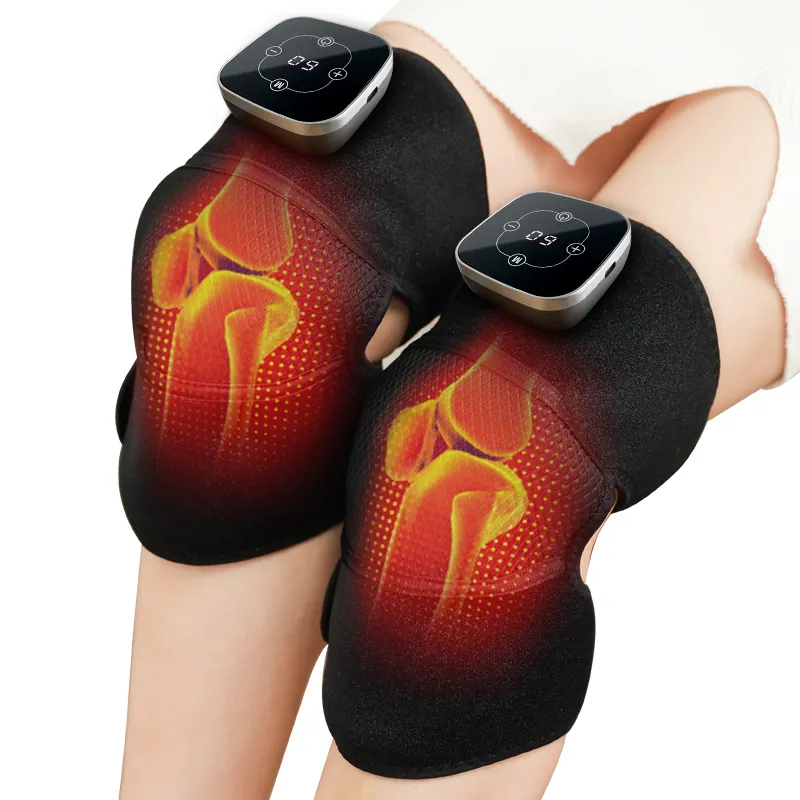 A nova venda quente velho frio perna joelho joelheiras elétricas aliviar a dor massager vibração aquecimento massager joelho massager