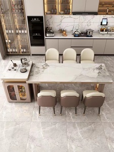 Mesas planas y grandes para restaurante, mesa de comedor rectangular para el hogar, villa, de gama alta, modernas y de lujo - Product Image 3