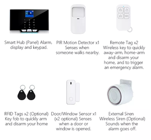 Glomarket Smart Wireless Wifi Home <strong>Alarm</strong> Tuya GSM <strong>IOS</strong> <strong>Android</strong> APP Touch Screen <strong>Control</strong> SMS for Home <strong>Security</strong> <strong>Alarm</strong> - Product Image 6