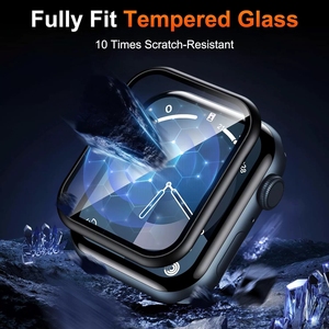 0.33MM Premium Clear Tempered <strong>Glass</strong> for Apple Watch Ultra 49mm <strong>2</strong>.5D 9H IWatch Screen Protector for Apple Watch 7 8 SE 41mm 45mm - Product Image 6