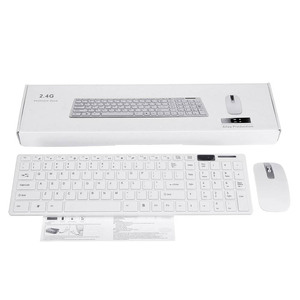 Computadora de oficina, portátil, teclado inalámbrico, combos de ratón, teclado inalámbrico y ratón, conjunto de ratón y teclado blanco y negro - Product Image 2