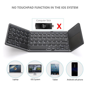 Miniteclado plegable inalámbrico BT con panel táctil, para Windows, Android, IOS - Product Image 5