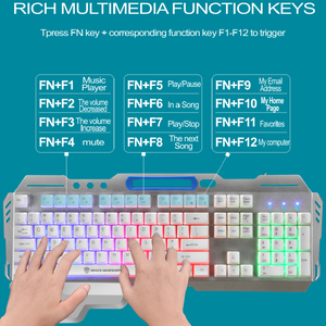 Mechanical <strong>Keyboard</strong> Wired Backlight Usb <strong>Computer</strong> Accessories Colorful 104 Keys Multi-<strong>function</strong> Gaming <strong>Keyboards</strong>