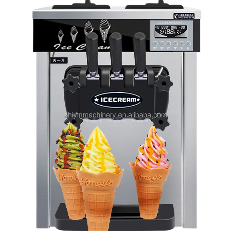 İtalyan dondurma makinesi ticari yumuşak dondurma dondurulmuş yoğurt makinesi için dondurma yapma makinesi üretici makineleri