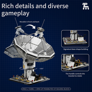 DIY教育宇宙レセプションベース科学工学玩具ビルディングブロックセット - Product Image 5