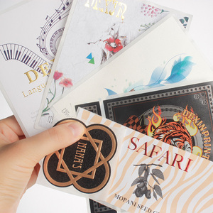 Sang Trọng Biểu Tượng Tùy Chỉnh Thiết Kế Tư Nhân Không Thấm Nước Lá Vàng In Nổi Giấy Dán Nhãn Cho Whisky Gin Rượu Chai Thủy Tinh - Product Image 2