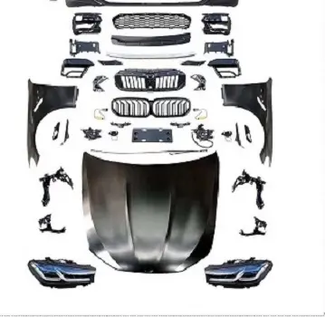 Kit carrozzeria di qualità igh per BMW serie 5 aggiornamento f10 al modello m5 include faro parafango griglia di montaggio paraurti anteriore