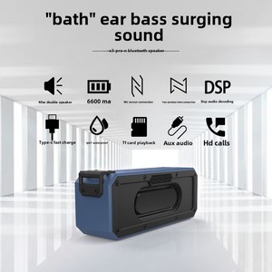 40W al aire libre impermeable inalámbrico NFC para altavoz Bluetooth alta potencia portátil tarjeta Subwoofer RGB LED reproductor de música - Product Image 3