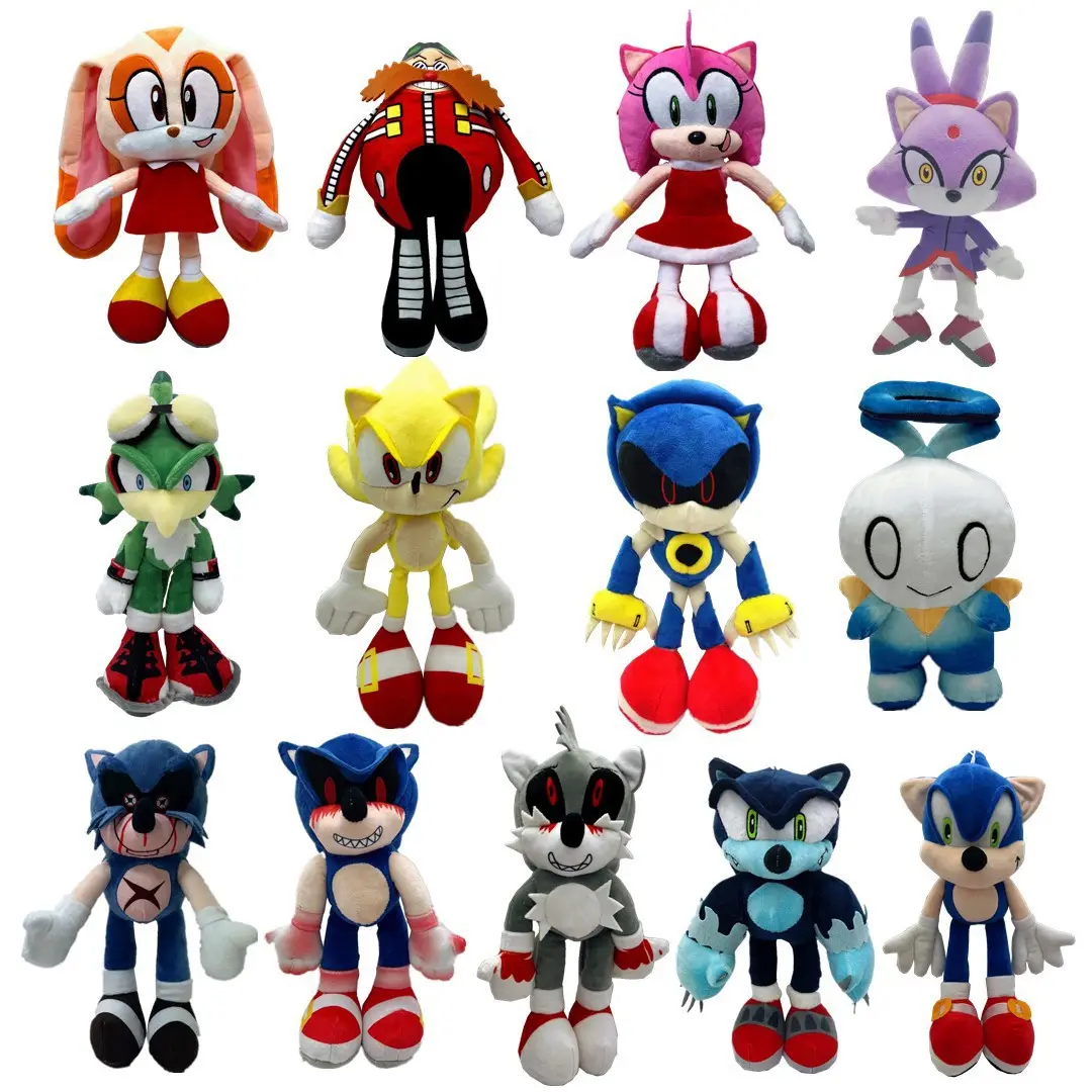 Kunden spezifisches Marken-Plüsch tier Super Sonic Plüsch tier Sonic Mouse Sonic Igel Breez Kerim Kaninchen puppe