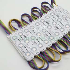Светодиодные RGB модули smd 5050 3 светодиода 12 в 16 цветов Сменные 0,75 Вт 7515 IP65 дисплей рекламный щит smd RGB светодиодный модуль - Product Image 5