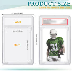 Großhandel Clear Slab Label Inhaber Baseball Card Case Sammelkarten Protector Case für TCG - Product Image 2