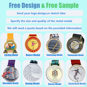 Medaglia di Design gratuita del produttore medaglia placcata in bianco per la corsa in metallo personalizzata - Product Image 4