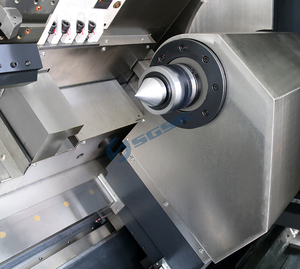Torno de cama inclinada del sistema CNC Fanuc de función multiusos de alta precisión TCK63Y Torno CNC de cama inclinada horizontal - Product Image 4