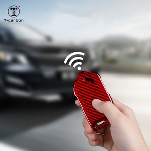 TカーボンカーボンファイバースマートキーフォブカバーキーケースプロテクターKia EV5 EV9カーインテリアアクセサリー - Product Image 6