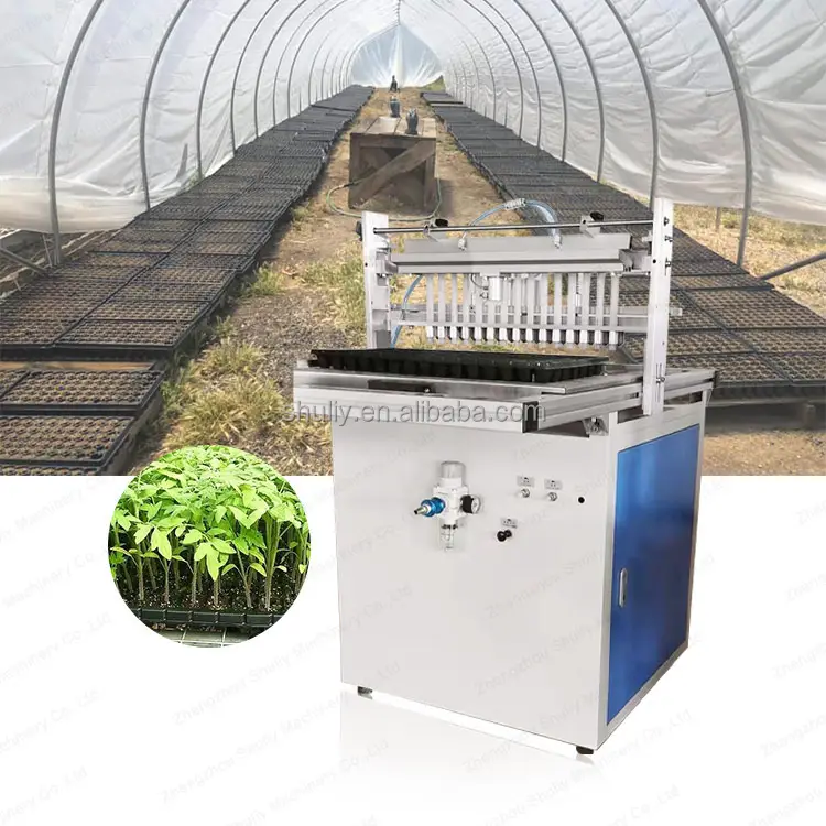 Bandeja semiautomática para vegetales, máquina de siembra de semillas para vivero