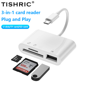 Tyshric Android esterno U Disk per Micro SD TF scheda di memoria adattatore interfaccia Smart lettore di schede CF uso Computer 3 1 Micro USB - Product Image 3