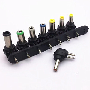 Adaptador de computadora con cabezal de conversión de energía, adaptador de CC de 8 posiciones, pie doblado con PIN, DC5.5 * 2,1, interfaces de modelo múltiple - Product Image 3
