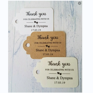 Barato diseño personalizado impresión nombre Logo papel prenda etiquetas colgantes ropa etiquetas colgantes con cuerda para camisetas ropa - Product Image 2