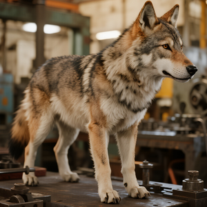 Tùy chỉnh animatronic Sói thực tế di chuyển mô hình động vật cho công viên Chủ Đề Ngôi Nhà Ma Ám phim Prop & động vật hoang dã triển lãm - Product Image 6