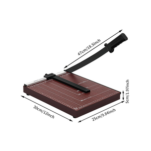 Portable Heavy-<strong>Duty</strong> A4 Paper <strong>Cutter</strong> Manual Household <strong>Cutter</strong> with Wooden Chassis Hand Press A4 Paper <strong>Cutter</strong> - Product Image 3