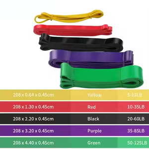 Juego de bandas pesadas Gimnasio Látex Elástico Pull-up Fitness Power Ejercicio Bandas Grueso TPE Loop para entrenamiento de fuerza Bolsas empaquetadas - Product Image 2