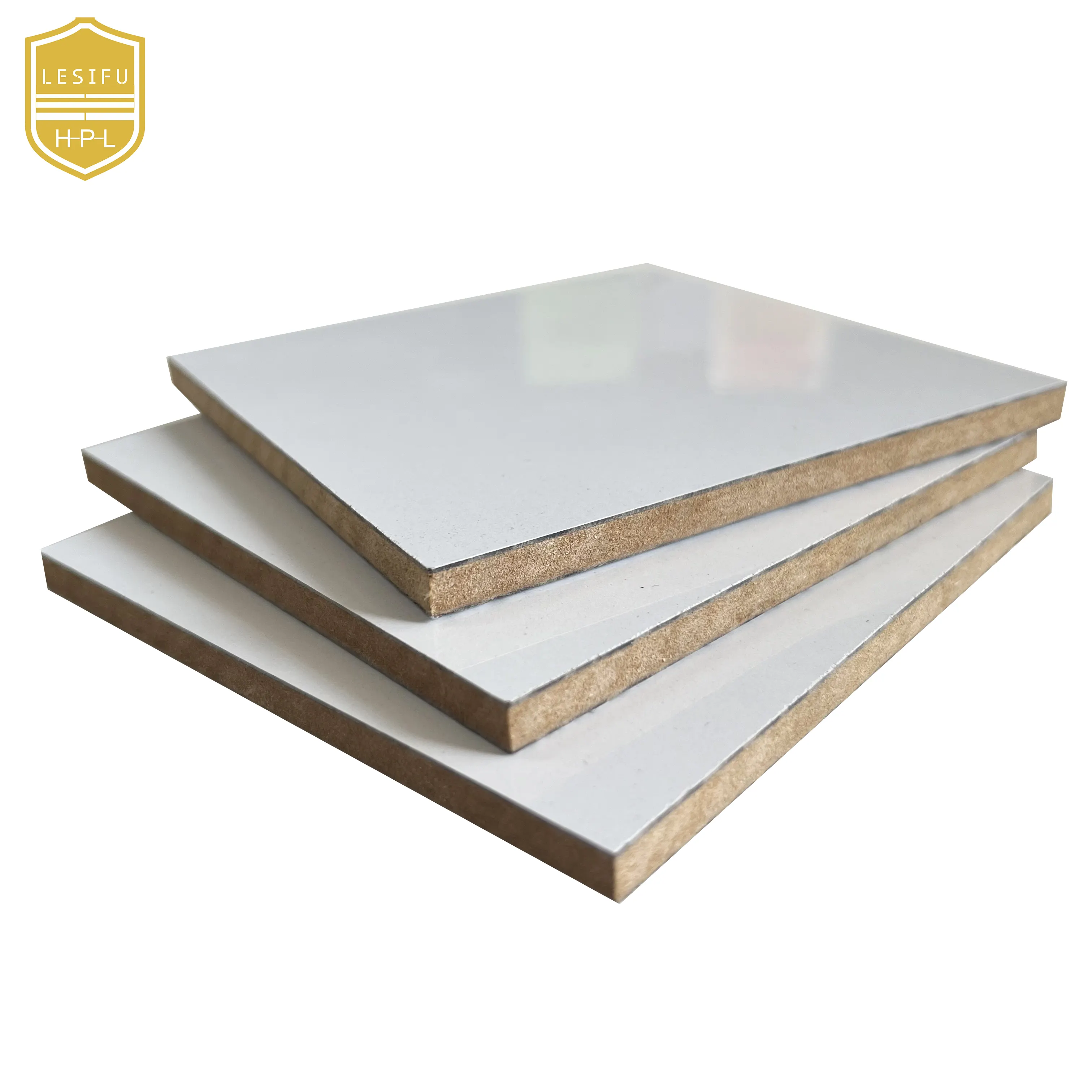 LESIFU White High Gloss HPL 4x8 MDF Board High Pressure Laminates Sheets