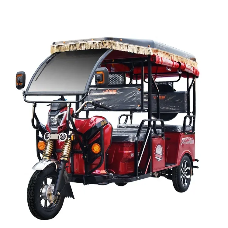 JINPENG 6200 Индийский стиль для пассажиров Bajaj трехколесный бензиновый трехколесный велосипед с крышей топливный трехколесный велосипед для переноски модельных WHgers