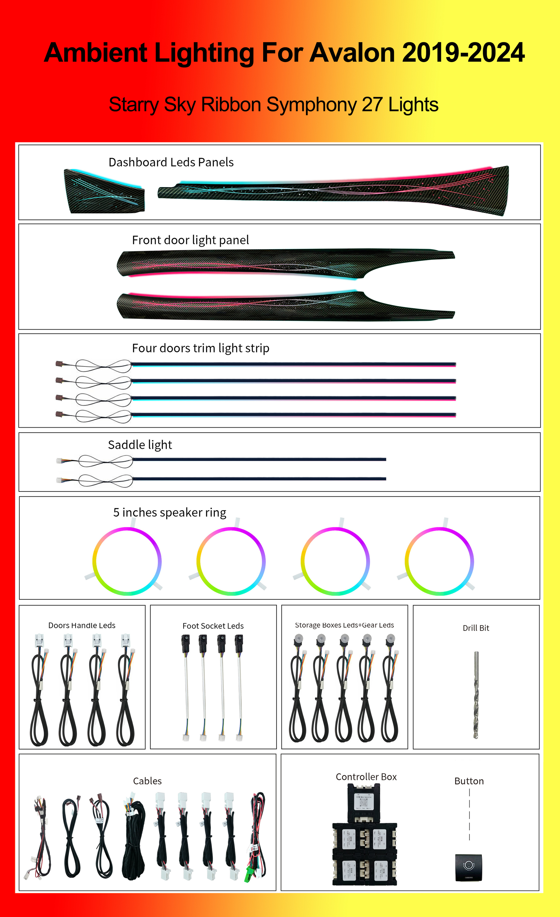Starry Sky Ribbon Symphony 27 Lights