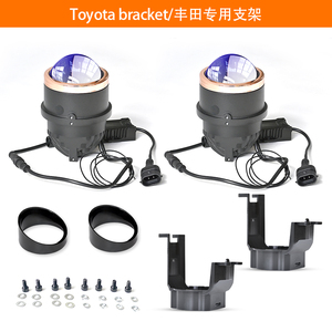 ไฟ LED ฉายแสง X5ตัดหมอก LED สามสีสำหรับยานยนต์ไฟหน้าเลนส์โปรเจคเตอร์ LED ขนาด3นิ้ว55W - Product Image 4