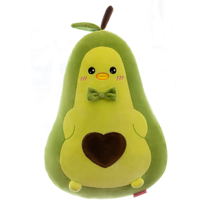 卸売り低MOQカスタムロゴ40/50/60/70cmグリーンピンクぬいぐるみぬいぐるみアヒルアボカドおもちゃユニセックスPPコットン