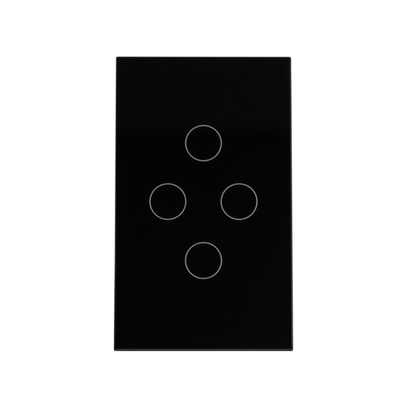 WiFi 4-Gang Black