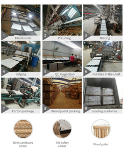 Modern tasarım kaymaz Terracotta yer karosu porselen daire Villa alışveriş merkezi uygulaması için mermer gibi görünüyor - Product Image 5