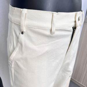 Heavyweight hàng hóa Eo Vòng quần Twill bông vá nút quần đồng bằng thêu Workout quần cho người đàn ông - Product Image 2