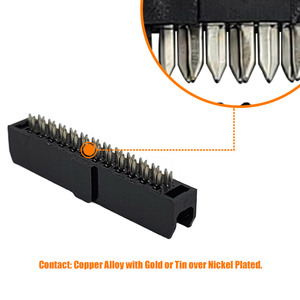 Flat Ribbon Idc Connector Female Customized 24pin 2.0mm Idc Ribbon Female Connector Idc Cable <strong>Assembly</strong> - Product Image 5