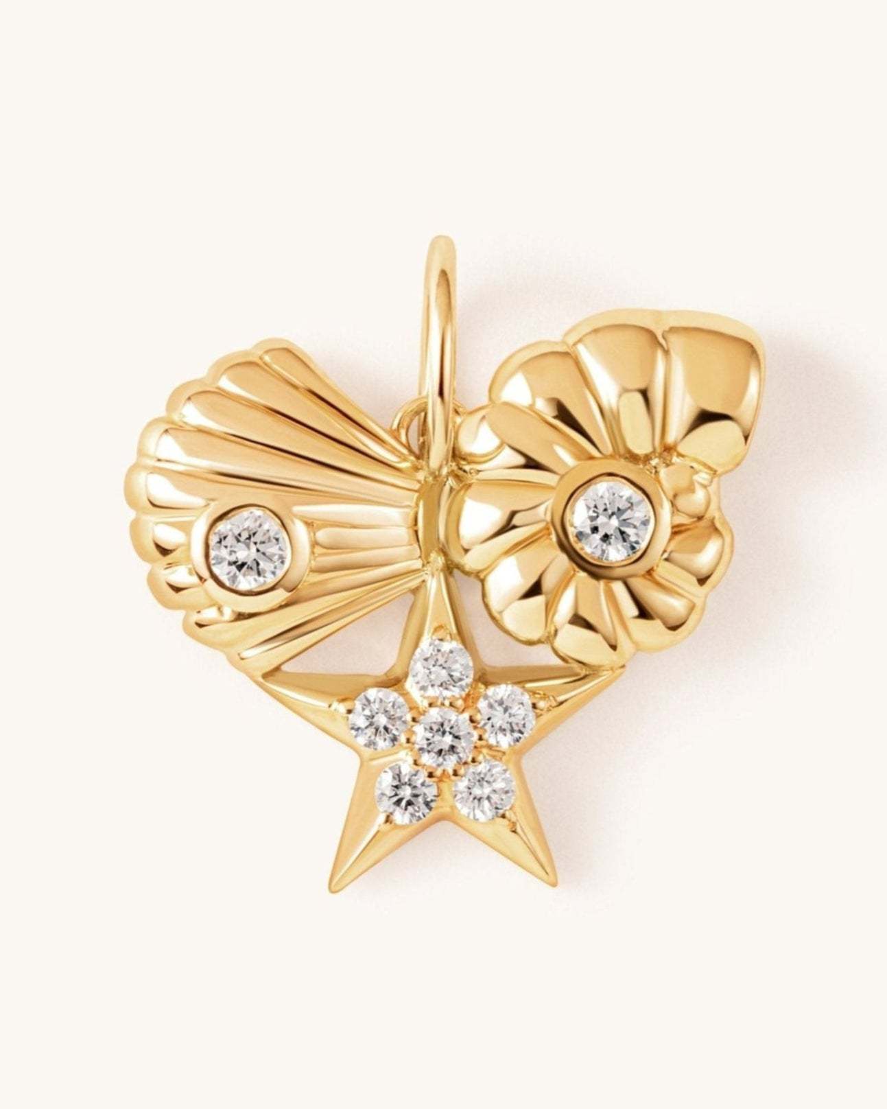 Pendentif pentagramme conque coquille