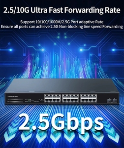 Interruptor de red de cámara IP CCTV de seguridad 24*2,5G RJ45 con puertos SFP 10G para redes empresariales - Product Image 2