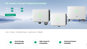 Inversor Híbrido SAJ 25KW H2 T3 Bateria trifásica de alta tensão pronta 3 MPPT EMS Controle Paralelo IP65 Sistema Solar